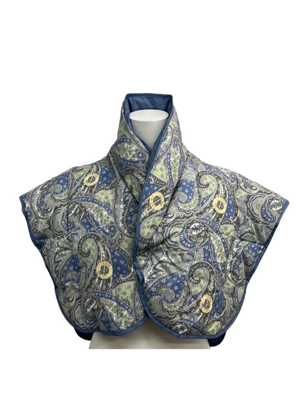Celine Down Vest Blue Gray Dark Multi
